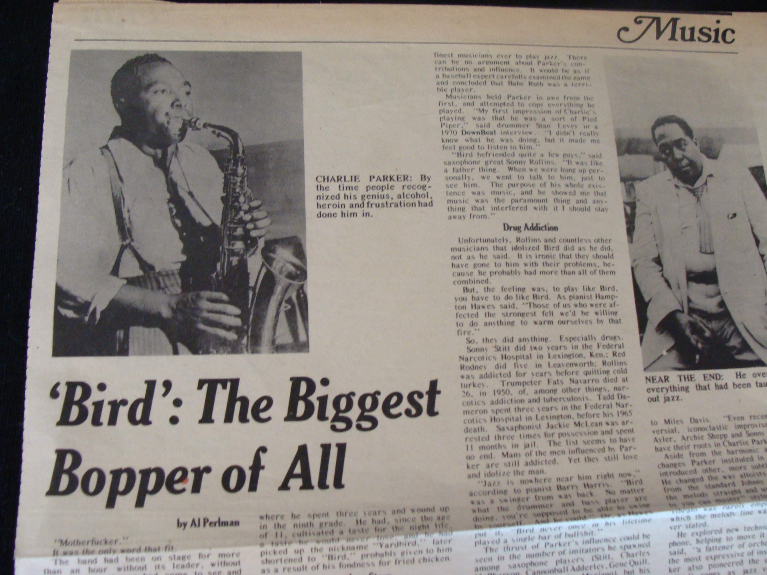 An Old Jazz Collector Tribute To Charlie Parker